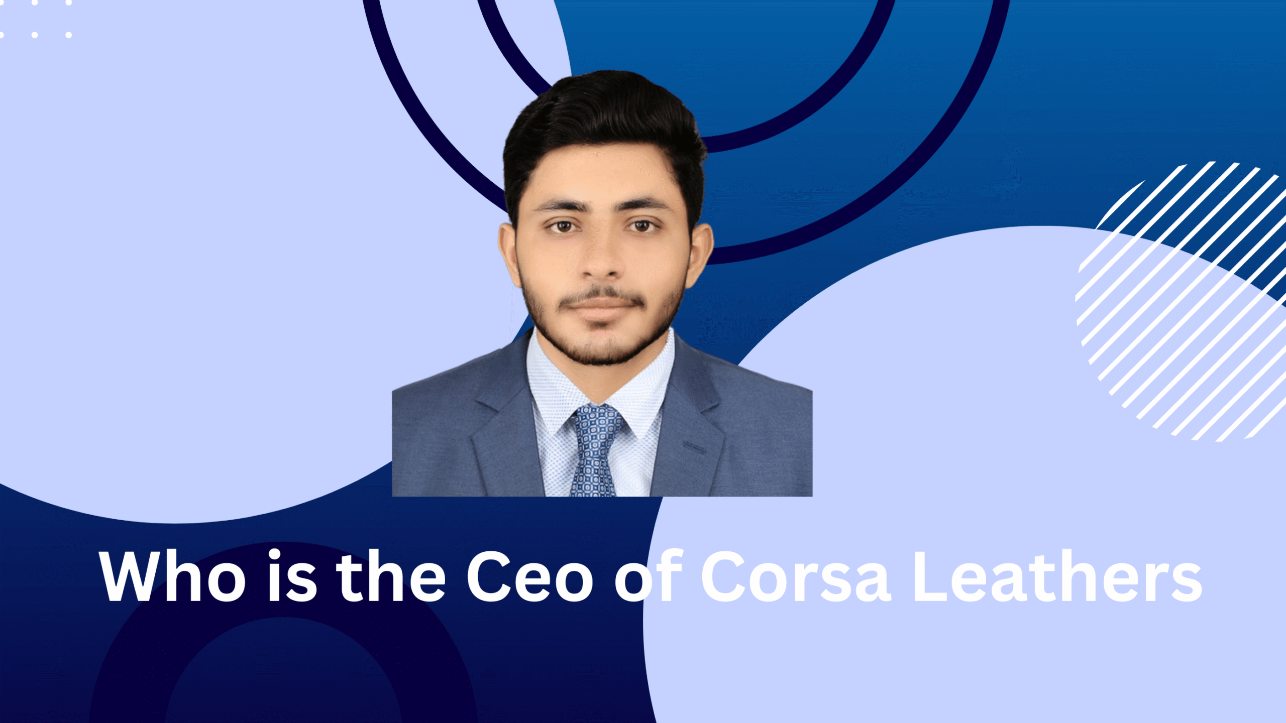 Talha Amin, CEO of Corsa Leathers, featured in the blog thumbnail