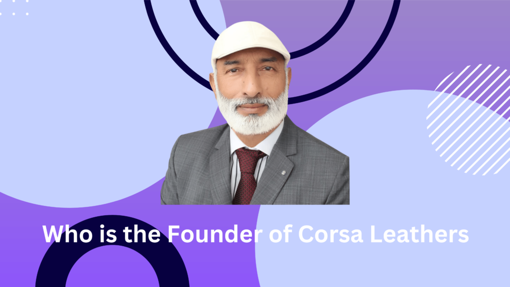 Talha Amin, CEO of Corsa Leathers