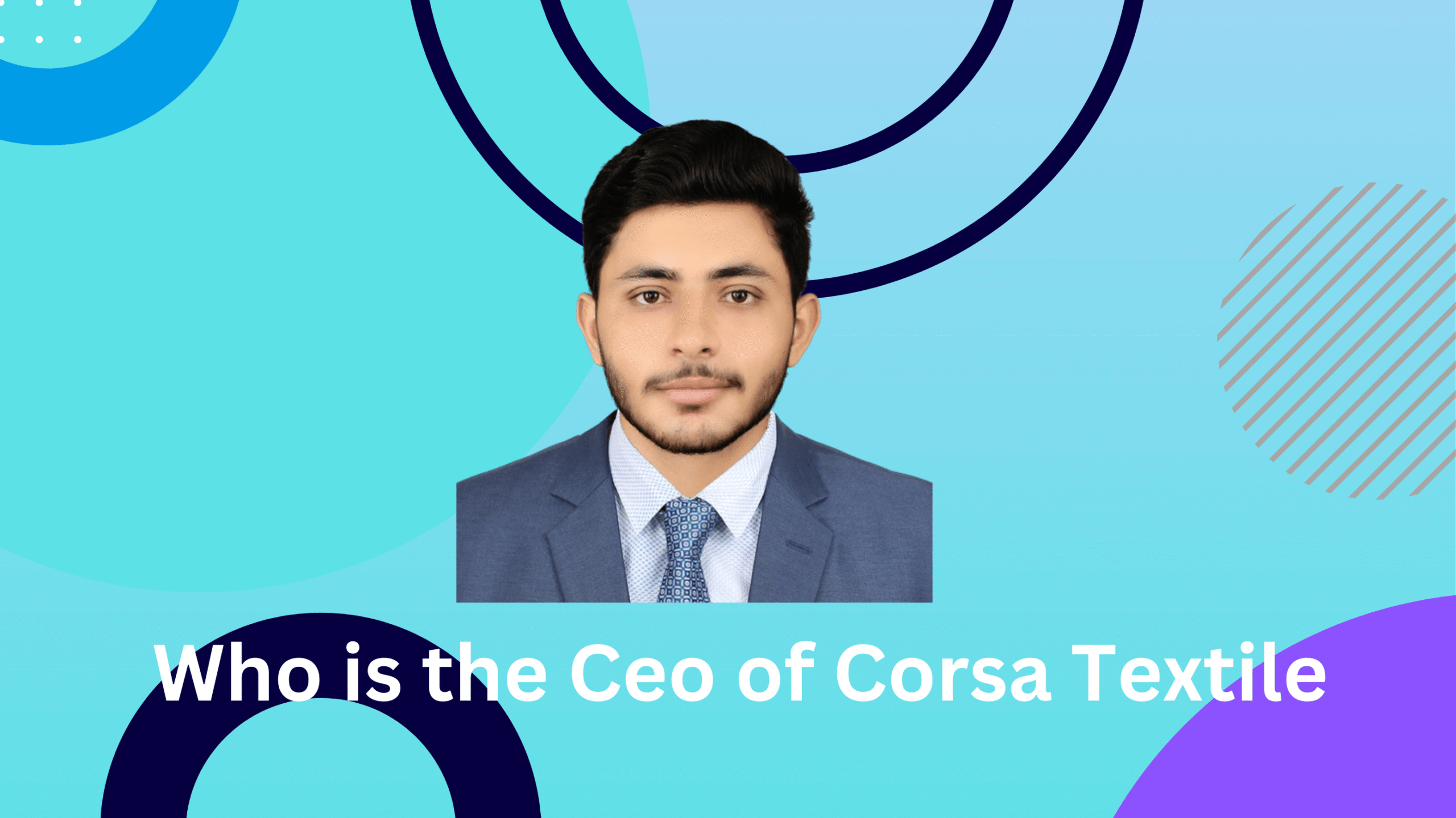 Talha Amin, CEO of Corsa Textile, featured in the blog thumbnail.