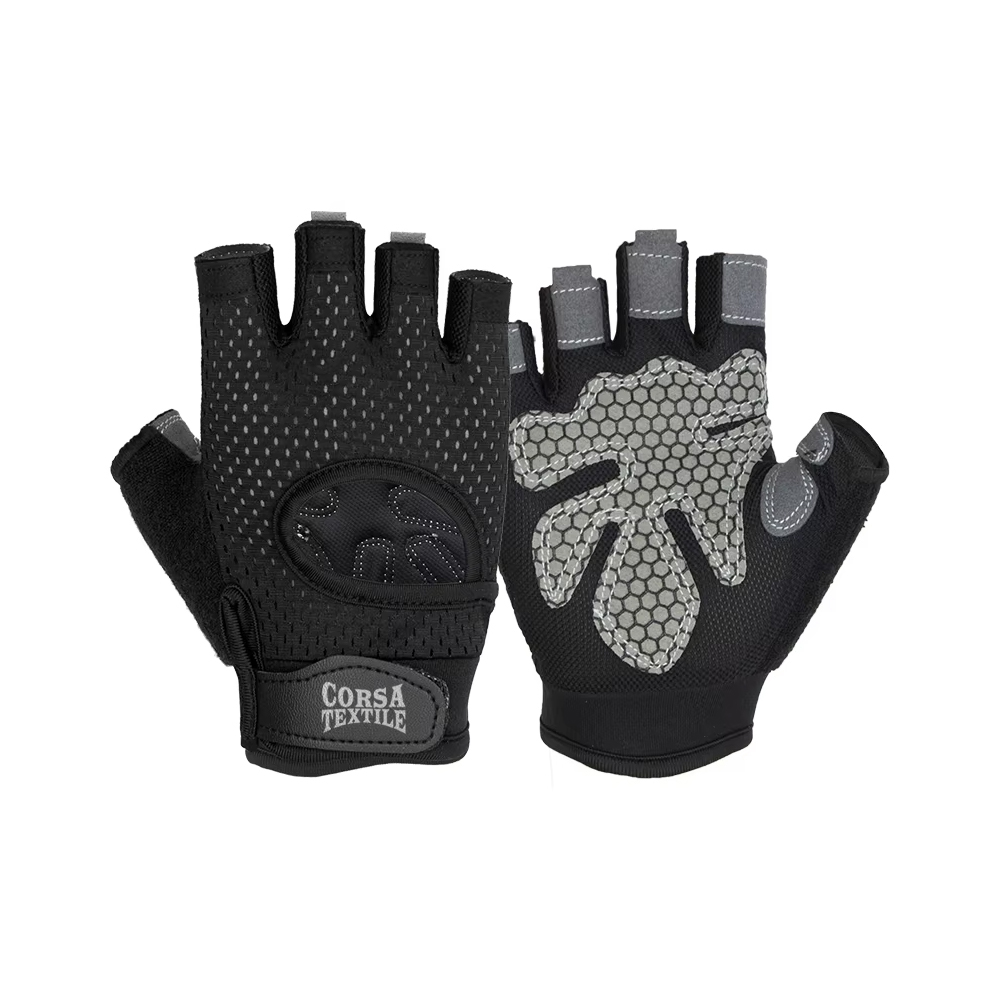 Lightweight Textile Gym Gloves Ergonomic Fit for Better Control