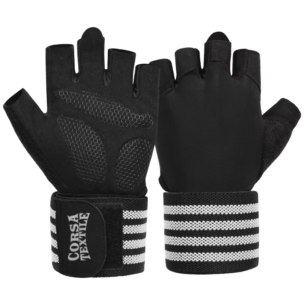 Reinforced Textile Gym Gloves Designed for Maximum Protection and Flexibility
