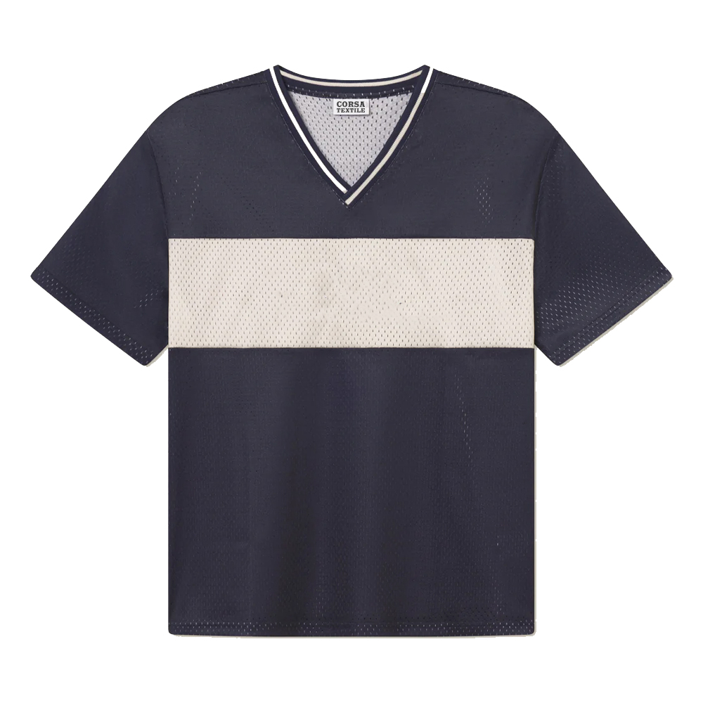 Mesh Tee Dark Navy T Shirt with Custom Logos, Prints & Embroidery Options