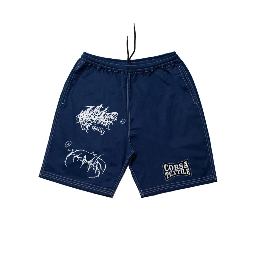 SCREEN PRINT RIP STOP SHORTS NAVY Manufacturer OEM & ODM Supplier