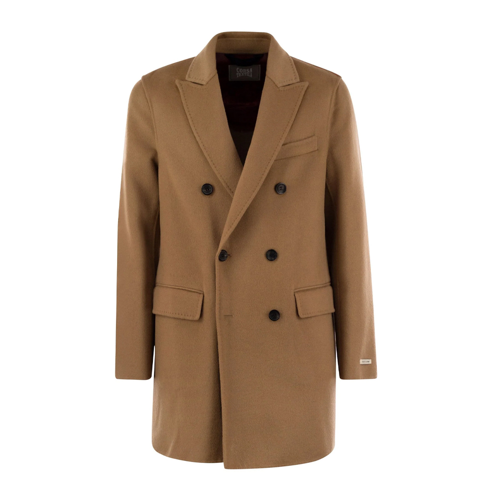 Men's Brown Gregorio Double Breasted With Double Lance