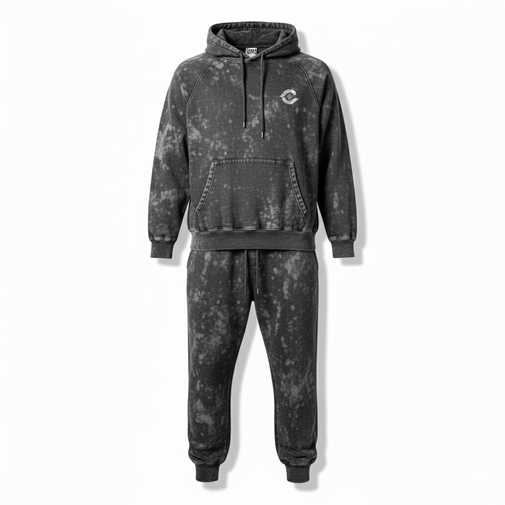 Custom Acid Wash Sweat suit for Men and Women