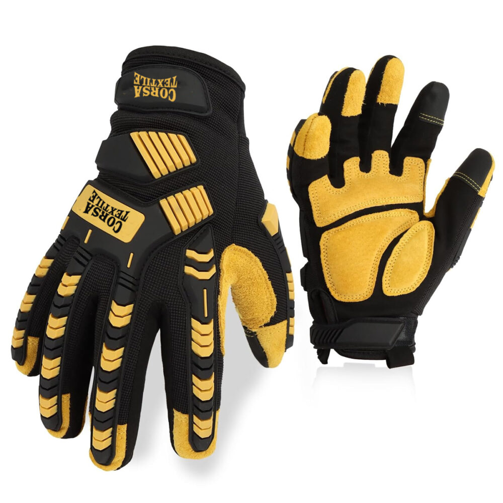 Impact-Resistant Mechanic Glove with Reinforced Knuckle Protection
