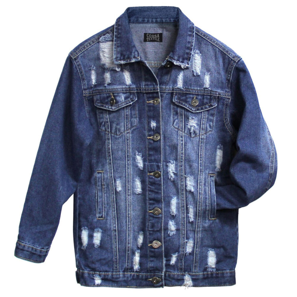Snap Button Denim Jacket for Comfortable Everyday Wear